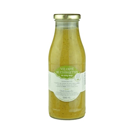 VELOUTE DE COURGETTES AU CURRY ROUGE, BOUTEILLE DE 500ML